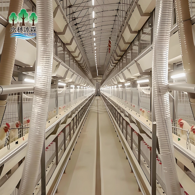 Four-layer Commercial Broiler Cage System